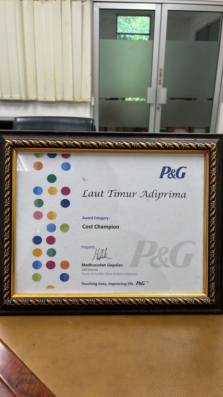 Cost Champion P&G Indonesia Cost Champion P&G Indonesia